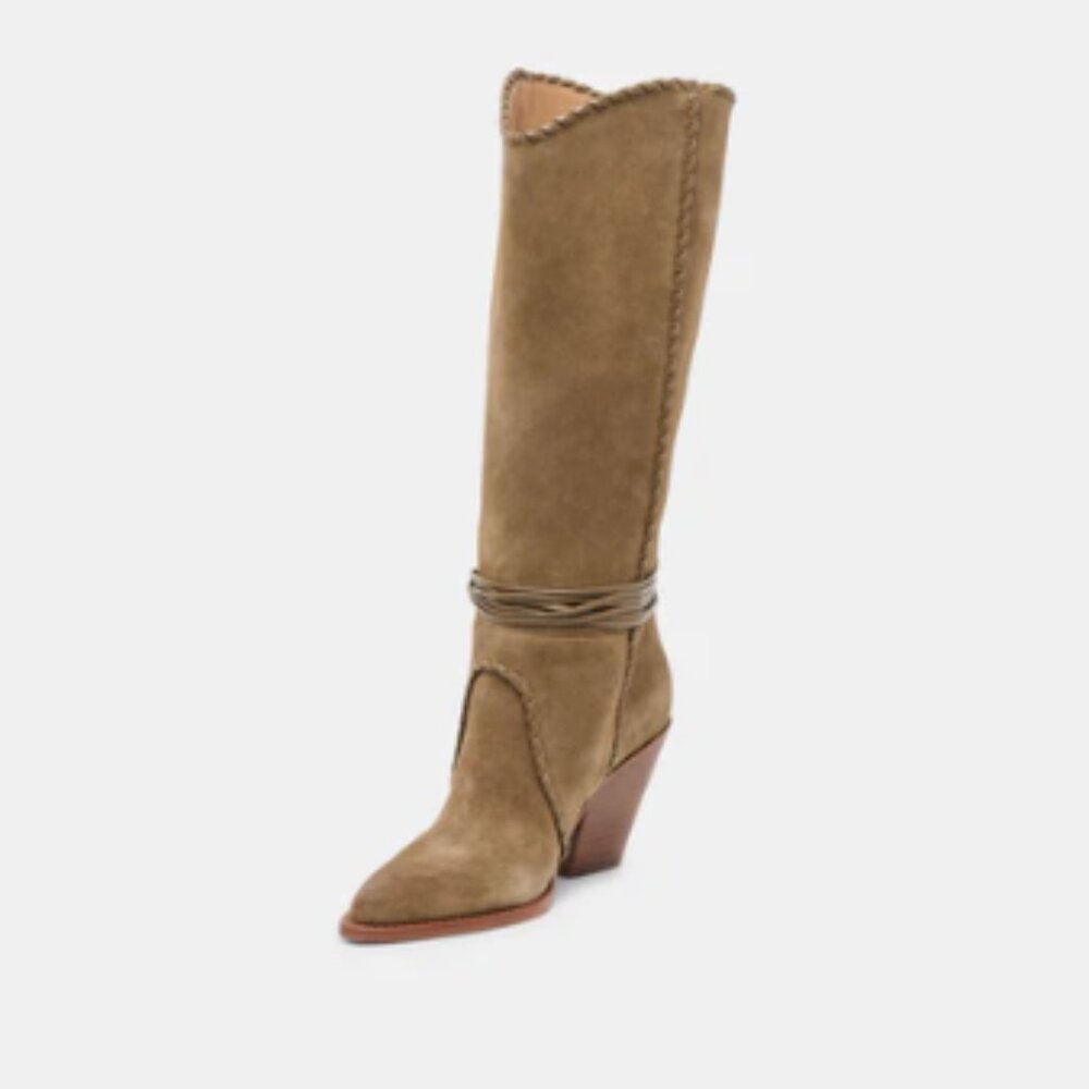 Dolce Vita NIB Jody Boots Olive Suede, 7.5 - Picture 6 of 12